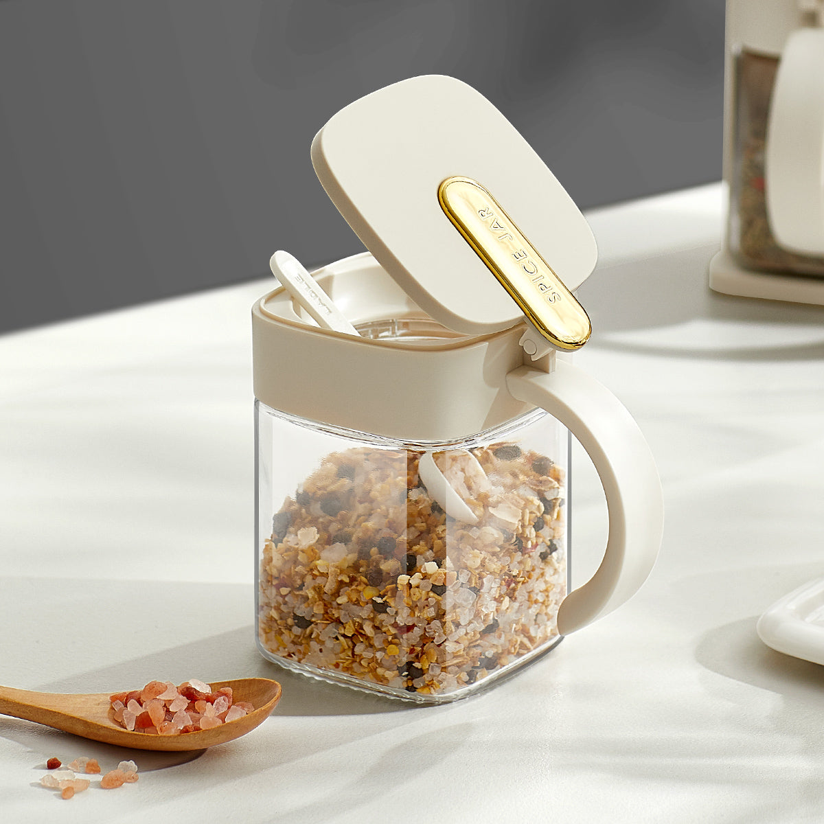 Seasoning Jar - Σετ 2 Δοχείων 300ml με Βάση.