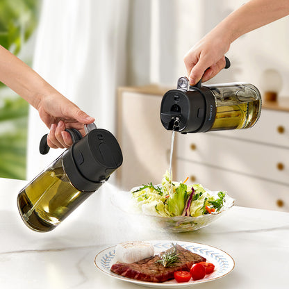 Oil Sprayer bottle - 2 σε 1  ψεκασμός και ελεγχόμενη ροή.