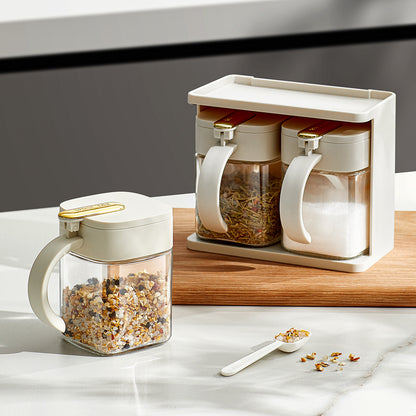 Seasoning Jar - Σετ 2 Δοχείων 300ml με Βάση.