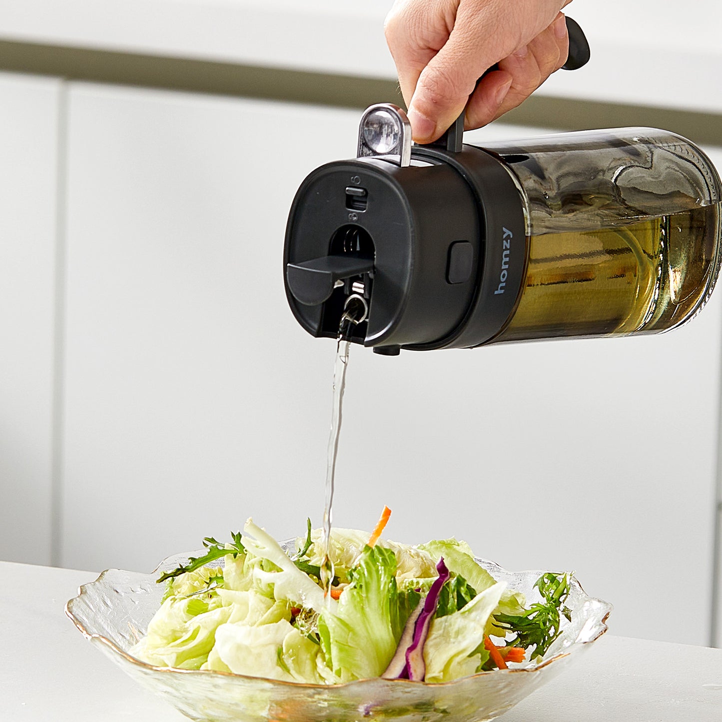 Oil Sprayer bottle - 2 σε 1  ψεκασμός και ελεγχόμενη ροή.