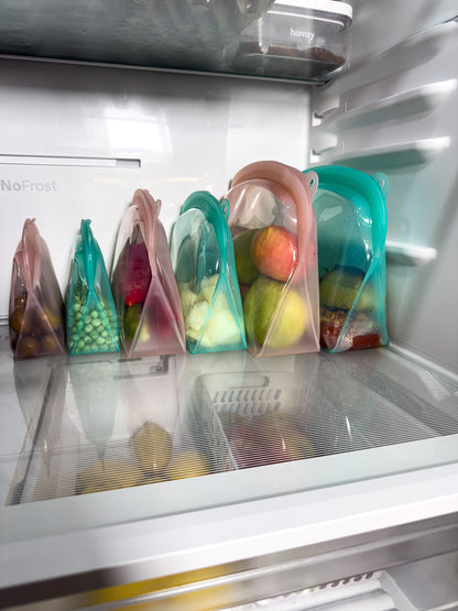 Silicone Storage Bags - Σετ 3 Σακουλες Σιλικονης Πολλαπλων Χρησεων
